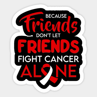 Friendship in February We Wear Red Heart Disease Awareness Sticker